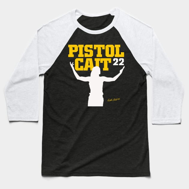 Caitlin Clark Pistol Cait Baseball T-Shirt by Juantamad